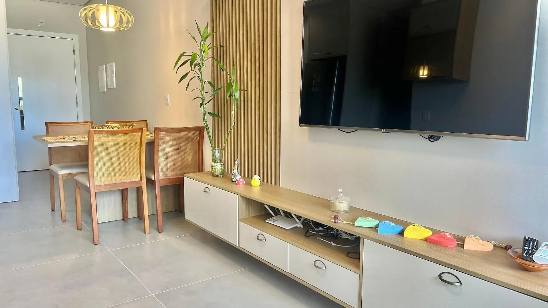 Lindo Apartamento! 100M Da Praia Grande! Ec01I جوفيرنادور سيلسو راموس البرازيل